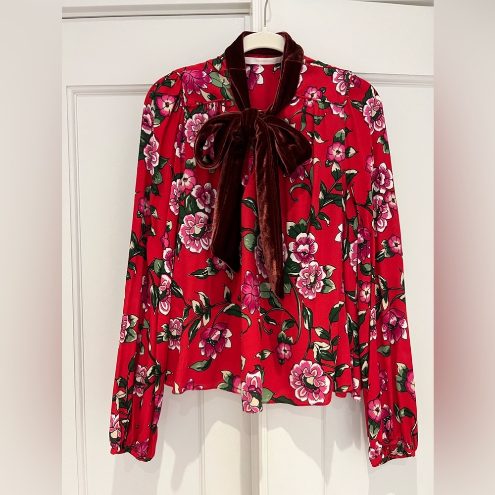 Zara tie blouse